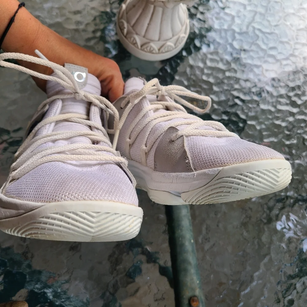 Nike KD white shoes 2Y girls back to school‎ sneaker basketball outdoor